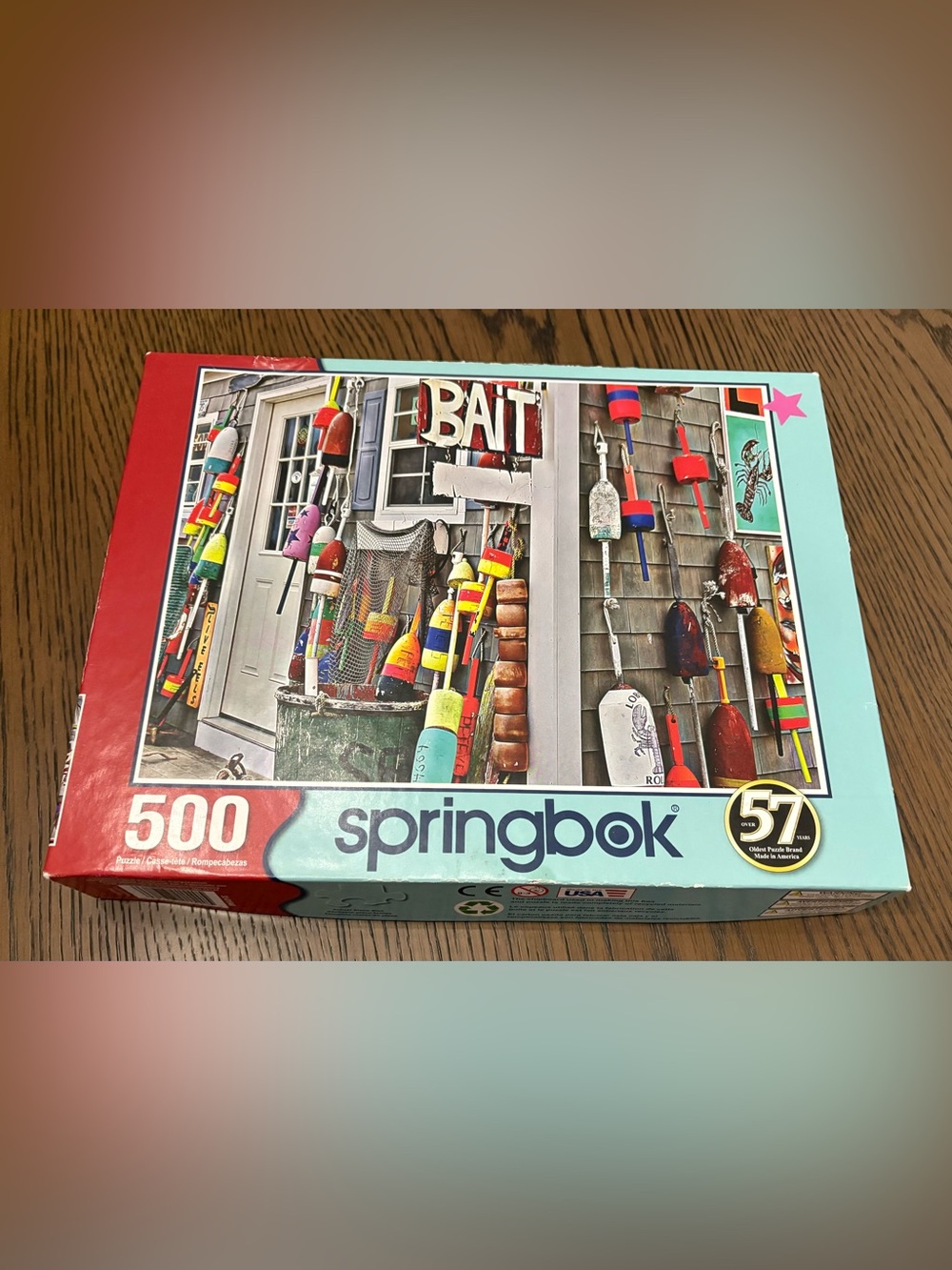 Springbok 500 Piece Puzzle - "Oh Buoy!" Bait House, 2020, Complete
18"X 23.5"
